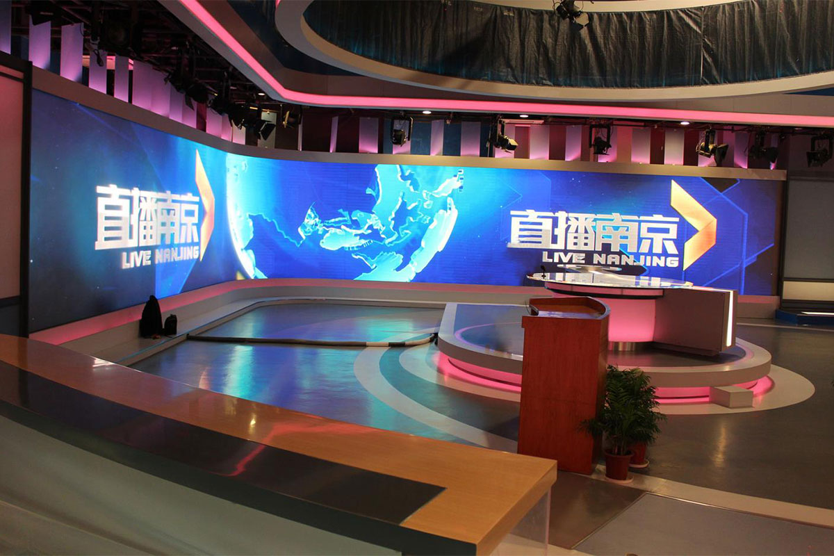 Television station display screen project