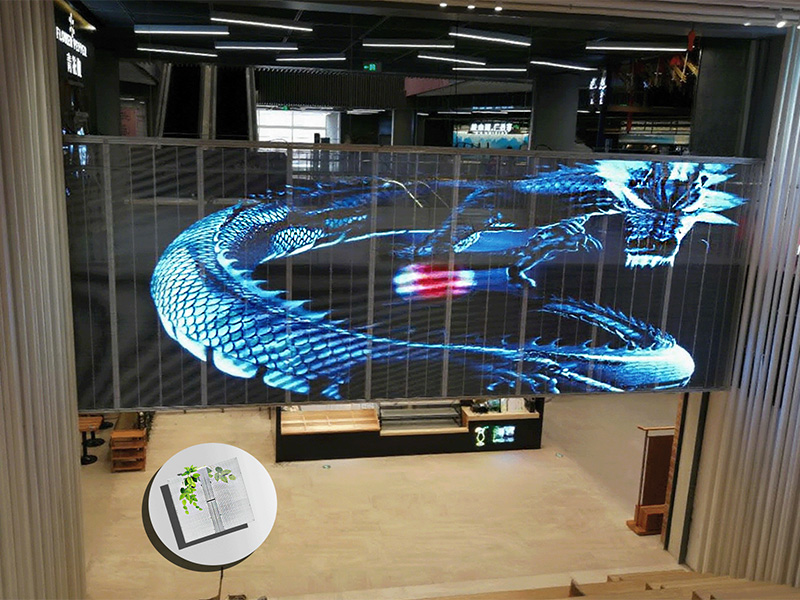 Indoor transparent screen